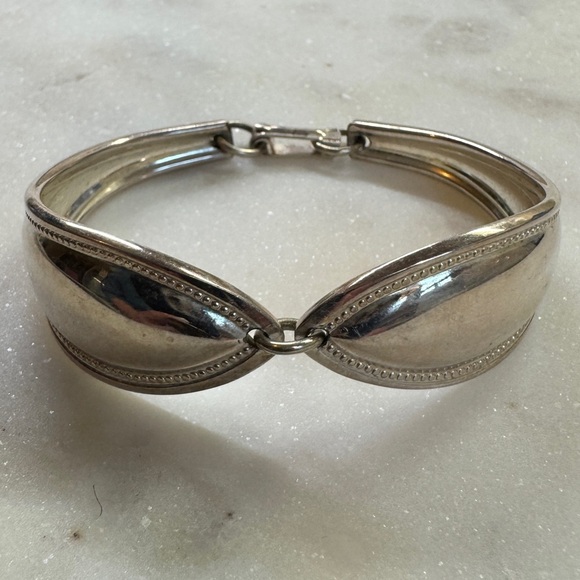 Spoon Style Silverplate Cuff Bracelet - Picture 6 of 8